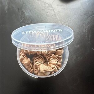 Steve Madden Metallic Gold Hair Scrunchies